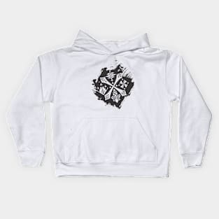 Guild Crest Splash BLACK Kids Hoodie